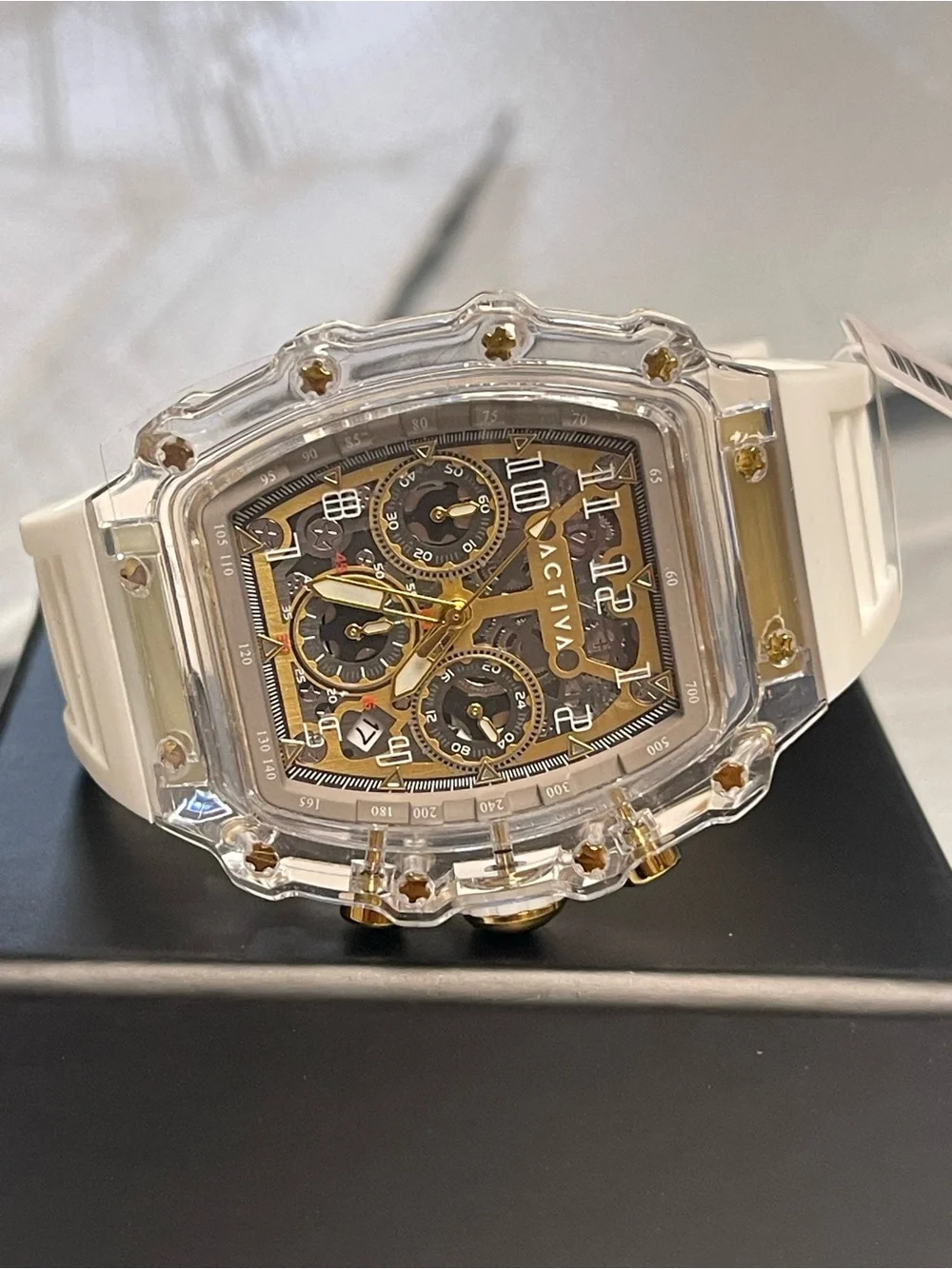 Activa Fury X Invicta Men's Watch w/ Skeleton Dial - 44.3mm, White (ACW2305-004)